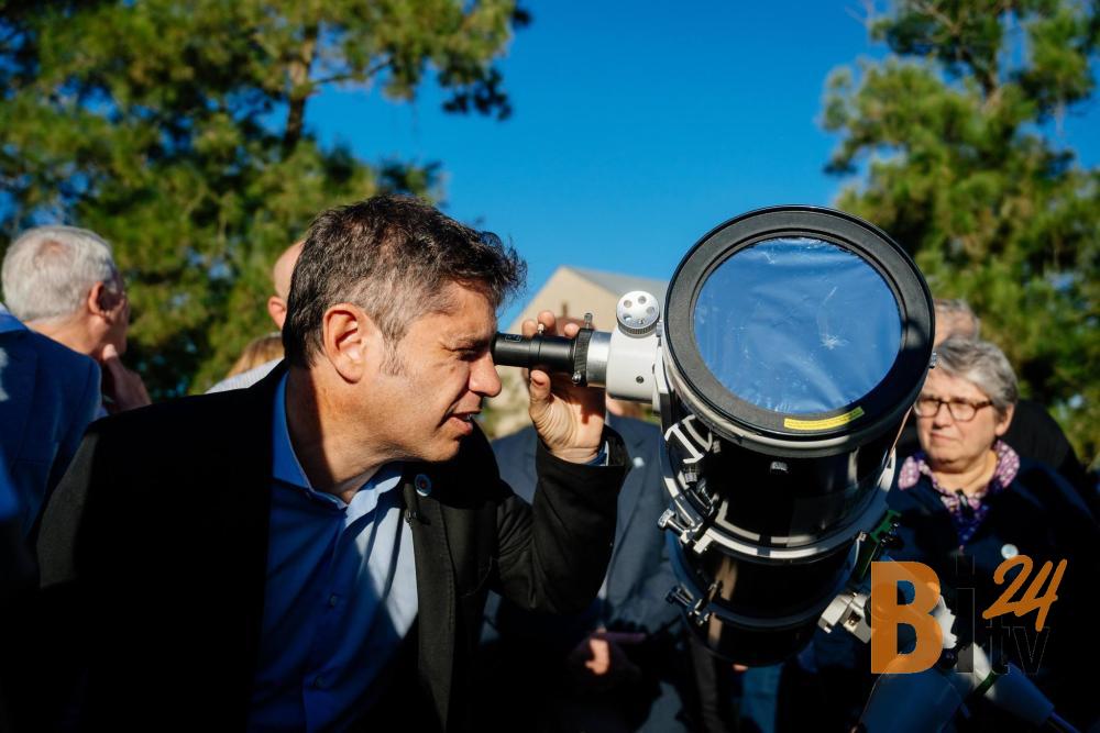 Kicillof inauguró un observatorio en Alberti y volvió a cuestionar la política de Milei