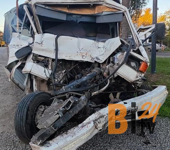 Accidente en Panamericana: un camionero bragadense sufrió fracturas por choque en cadena
