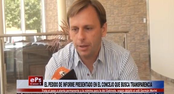 Germán Marini sospecha que los pases de municipales a planta permanente son puestos políticos 
