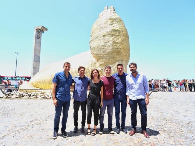 Kicillof en Mar del Plata: 