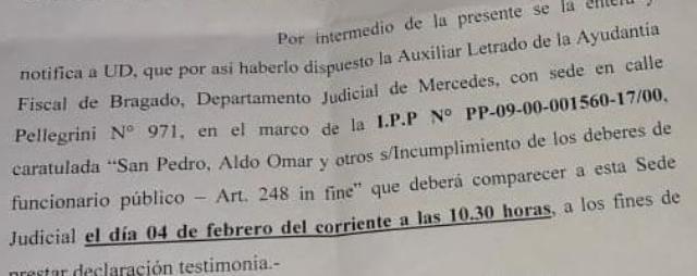 Avanza la causa por presunta corrupción en el gobierno de San Pedro: citan a más de 30 testigos
