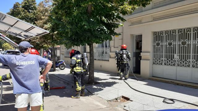 Principio de incendio en una dependencia municipal