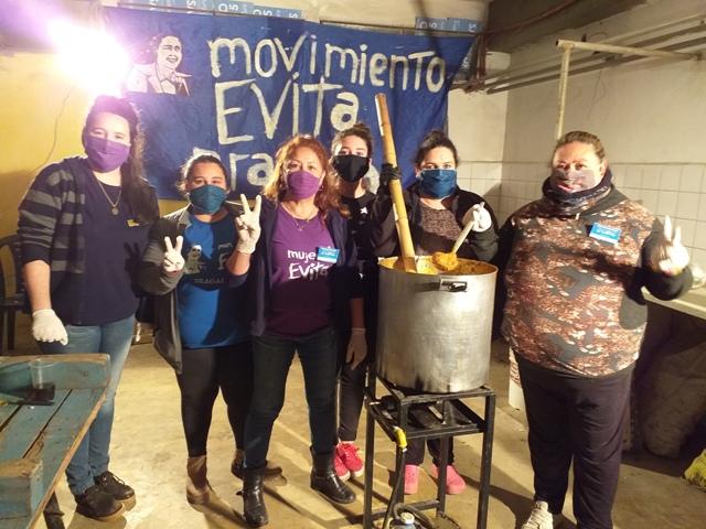 El Movimiento Evita sigue con la distribución de viandas para los más necesitados