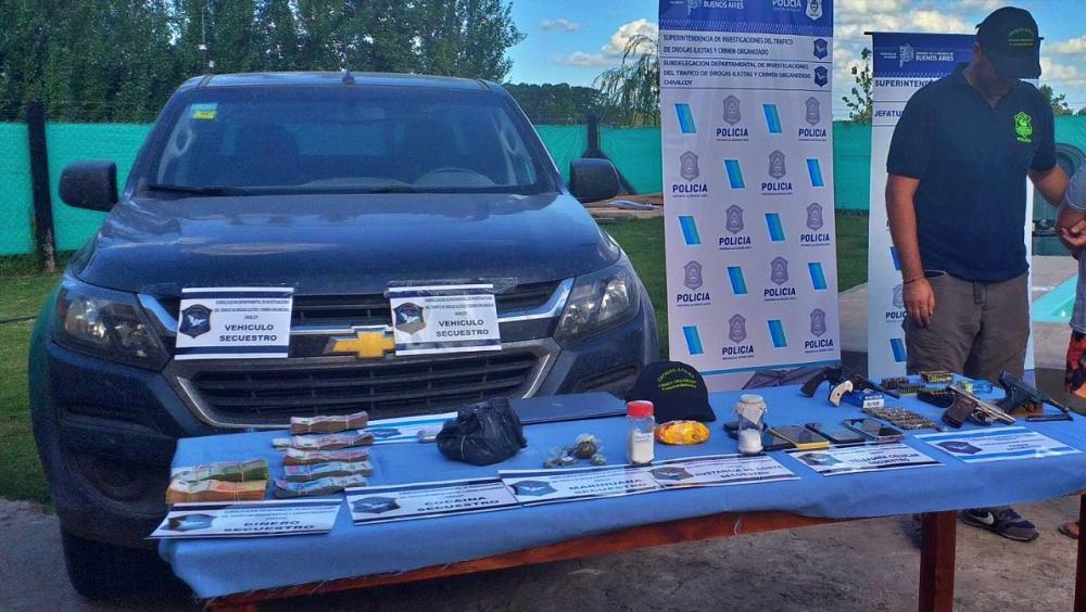 El detenido en los allanamientos de droga dio positivo de Covid 19 y está aislado en Chivilcoy
