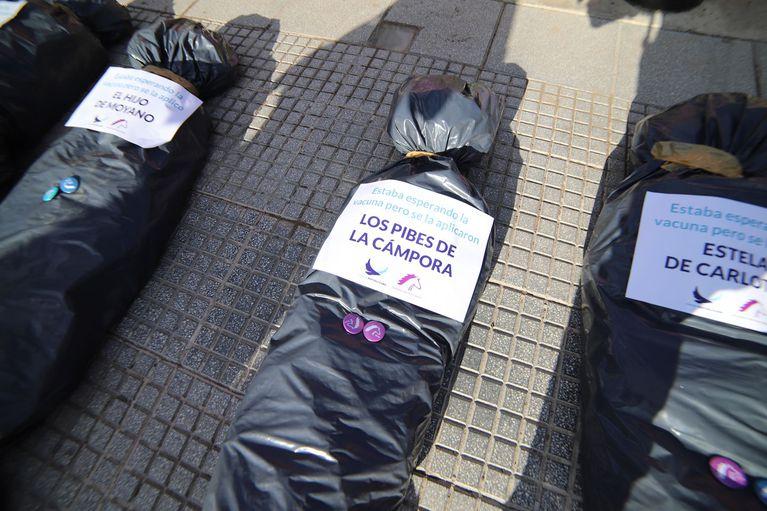 Pan Rivas sobre las bolsas mortuorias en la protesta: 