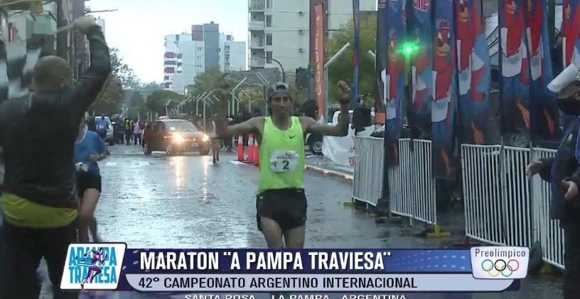Miguel Bárzola se consagró Campeón Argentino de Maratón en La Pampa