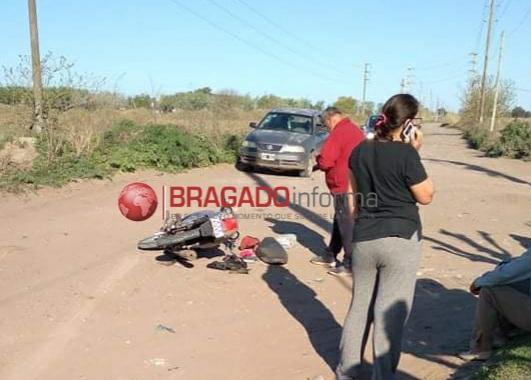 Otro choque: ahora fue entre una camioneta y una moto en las afueras de la ciudad