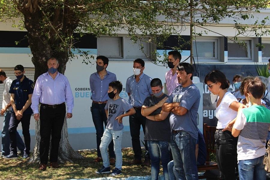 Sentido homenaje a un policía que murió por Covid cumpliendo su tarea