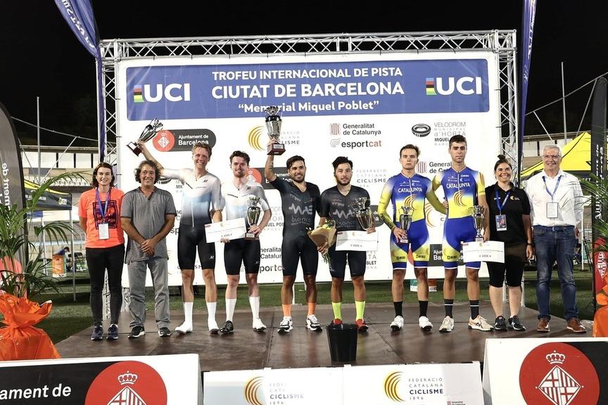 Ciclismo en Barcelona: victoria de la dupla “Facu” Lezica e Iván Ruiz