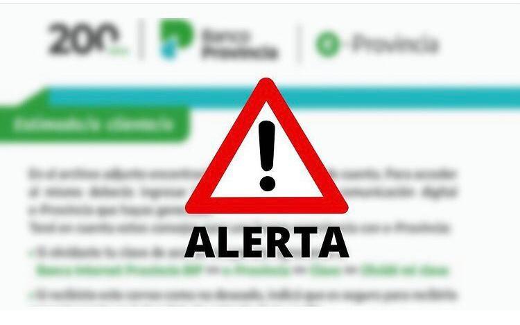 Estafas virtuales: alerta por un falso mail de entidades bancarias