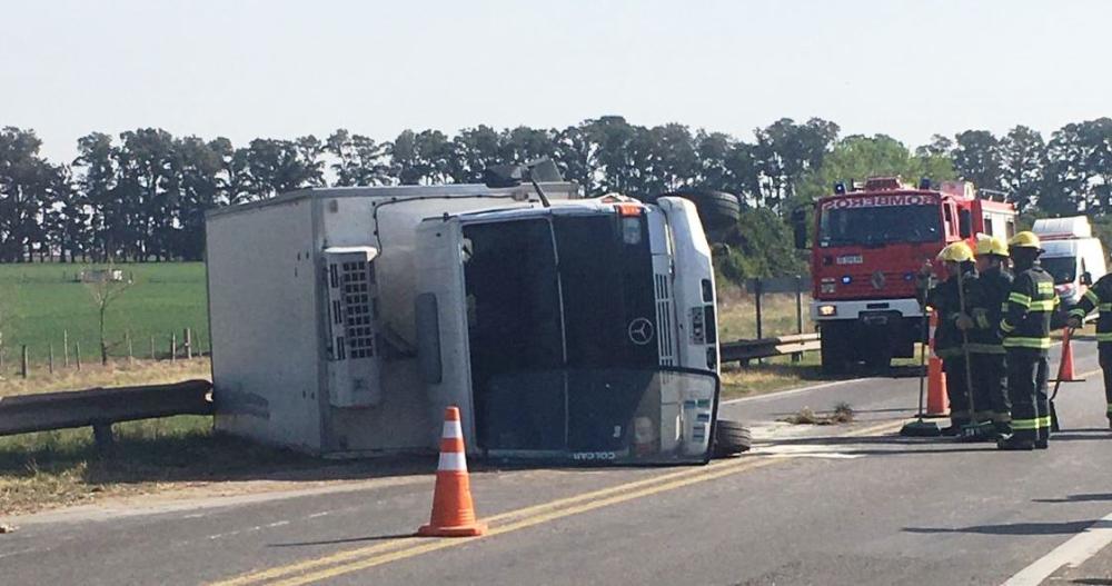 Camionero domiciliado en Bragado fue parte de un accidente en Ruta 5