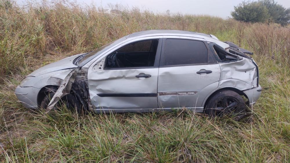 Un automovilista volcó en la ruta 46 cerca del ingreso a Irala