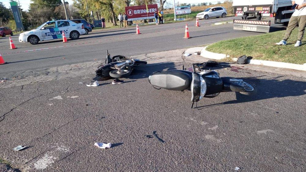 Sigue grave la joven accidentada en ruta 46 y acceso Perón