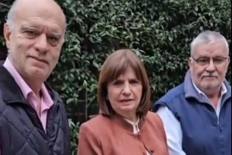 Patricia Bullrich bendijo a Vicente Gatica y lo recibió en "La fuerza del Cambio"
