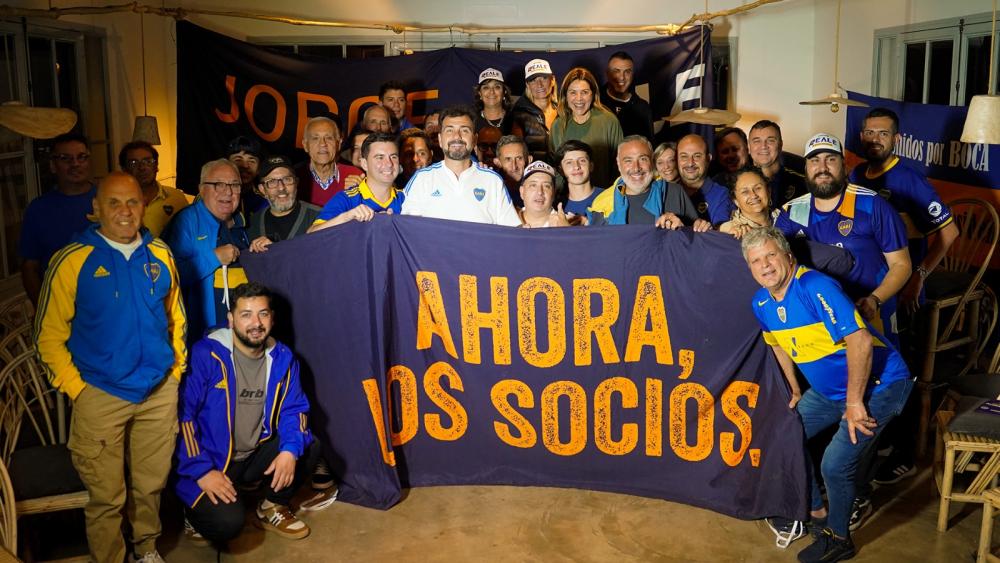 Jorge Reale busca ser presidente de Boca y vino a Bragado para dialogar con los hinchas