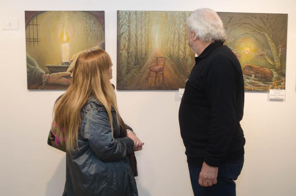 El artista plástico Cesar Giommi expone en el Constantino