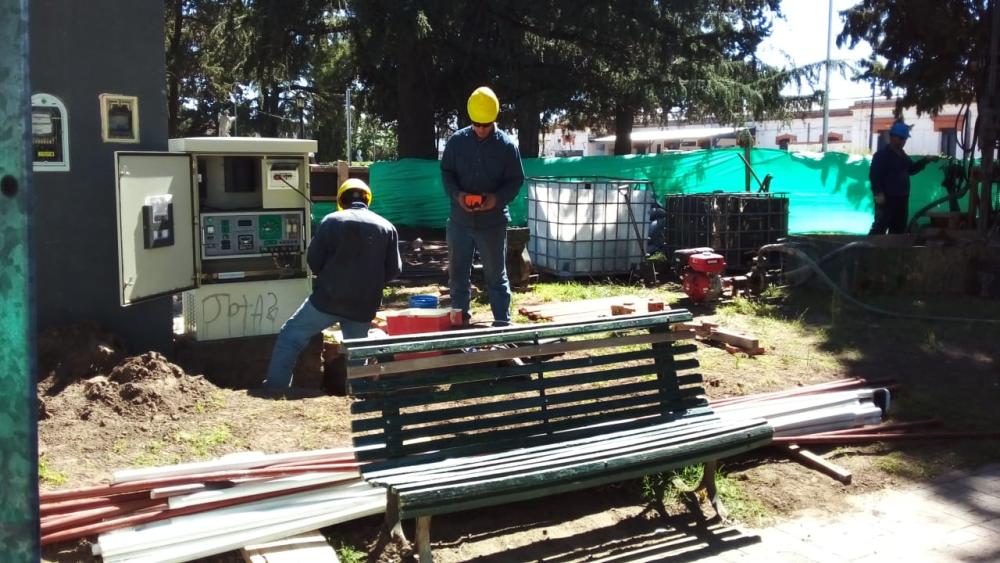 La prestadora de gas realiza una obra en un espacio público para garantizar la seguridad de la red
