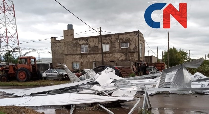 9 de Julio: vientos de 150 kilómetros y destrozos en el Autódromo