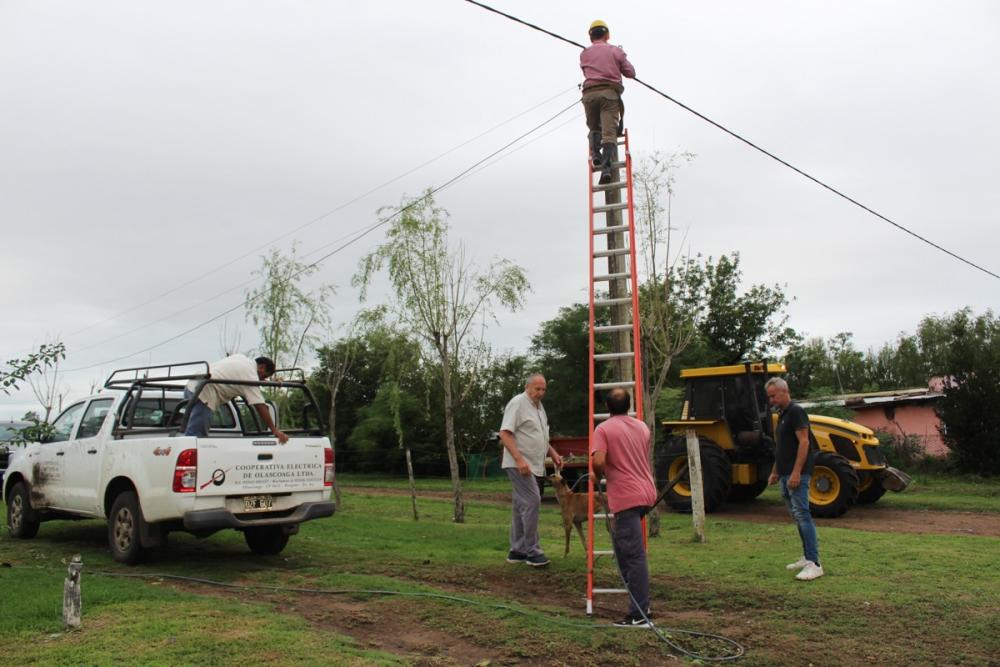 Temporal: luego de diez días, Olascoaga volvió a tener energía eléctrica