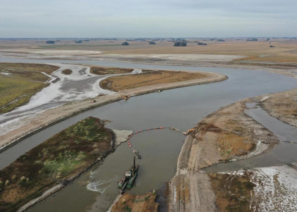 Se realizará una reunión con productores por el tramo V de la obra de Ampliación del Río Salado