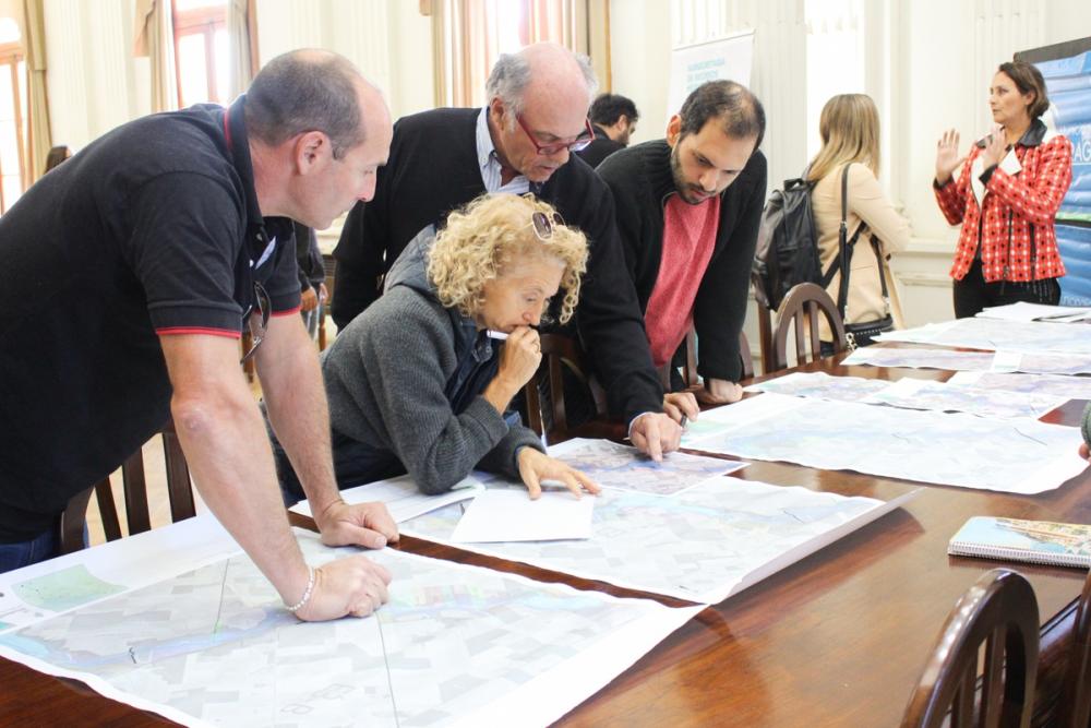 Se realizó una reunión con productores por el proyecto del Tramo V de la obra del Salado