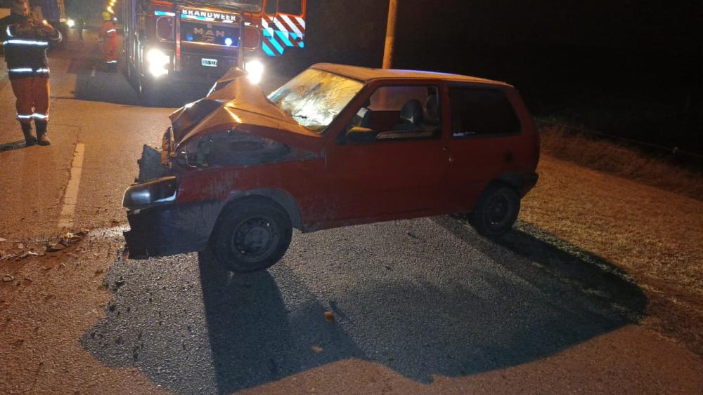 Son familiares y chocaron en el acceso a O'Brien