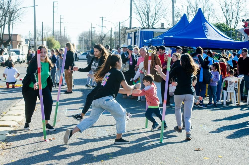 El Día Internacional del Juego se festejó en familia en la Plaza San Martín