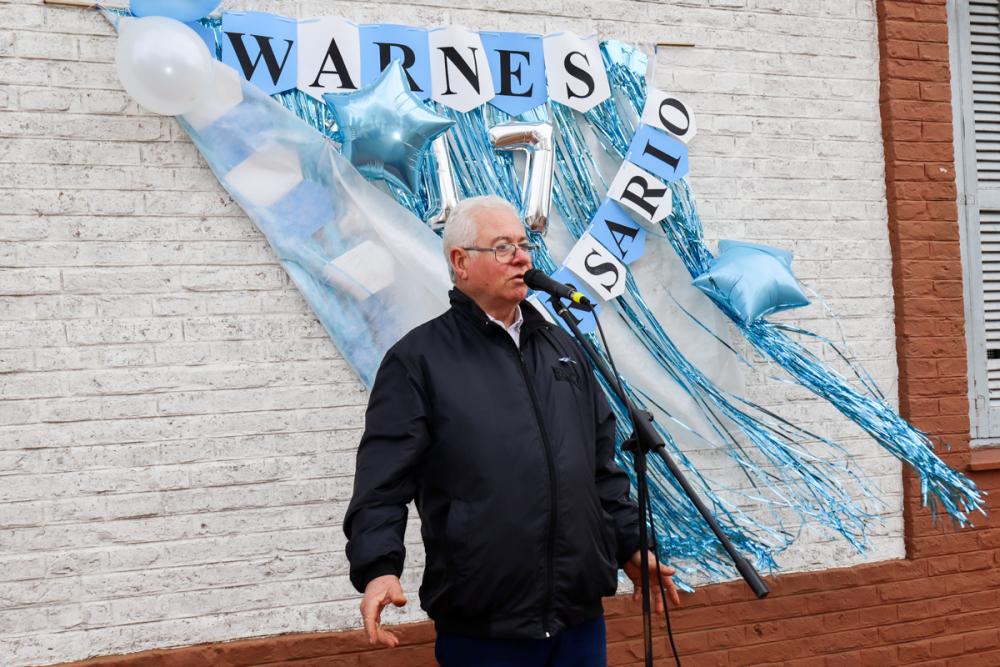 Warnes cumplió 117 años y el Intendente estuvo en el acto oficial
