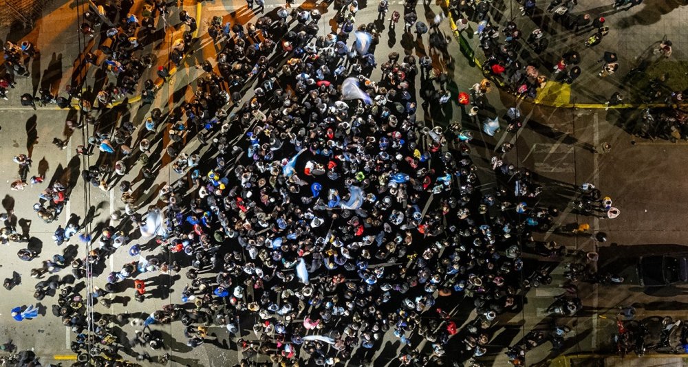 Una multitud en Bragado se reunió en el centro para celebrar el título