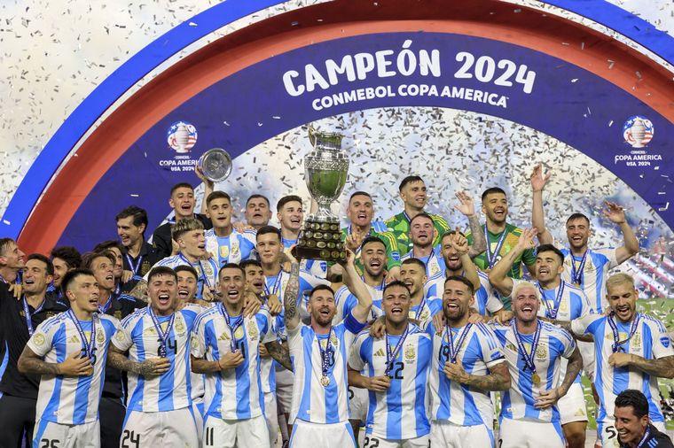 Argentina definió en tiempo suplementario y se coronó bicampeón de la Copa América