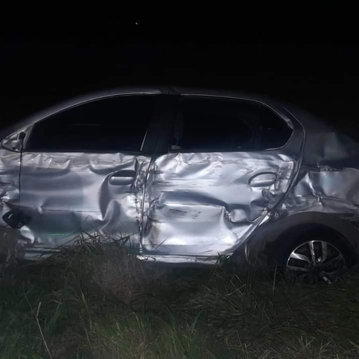 Choque sin lesionados en ruta 5 y acceso a Mechita