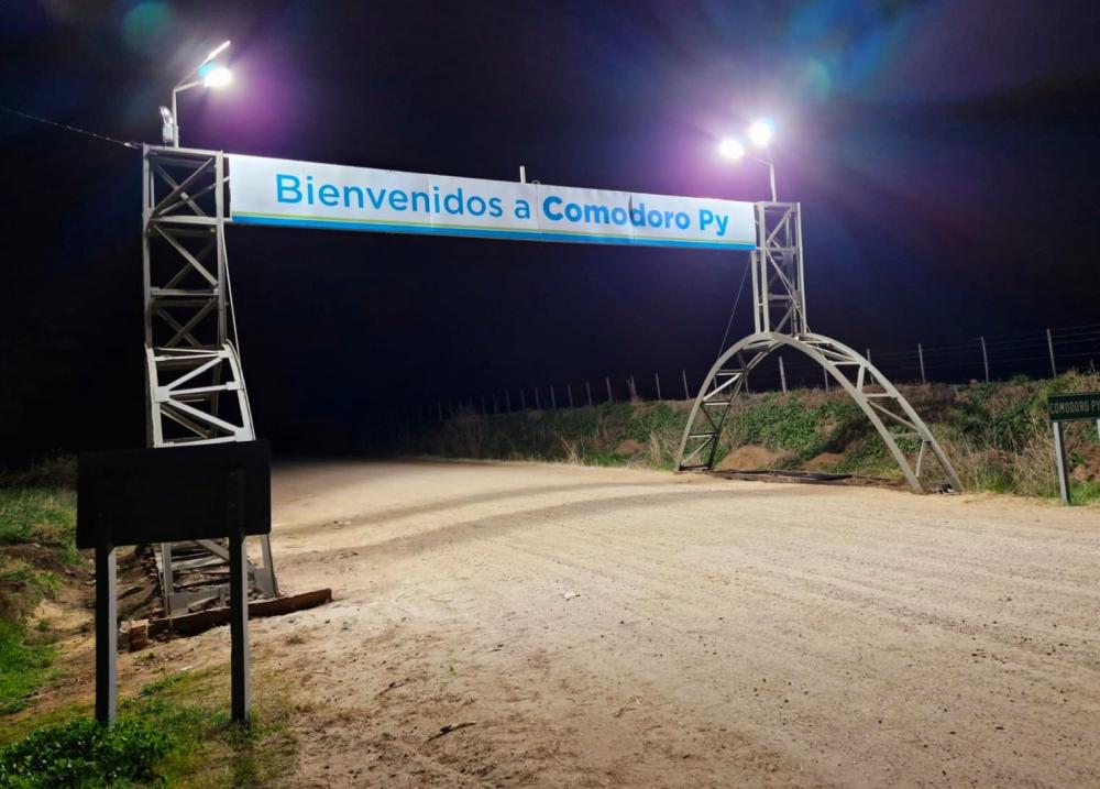 Comodoro Py estrenó su pórtico en plena Fiesta del Chorizo Seco