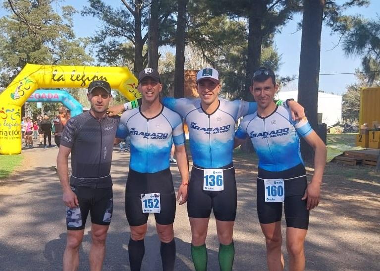 Bragadenses coparon un podio durante el duatlón "Ciudades Amigas"