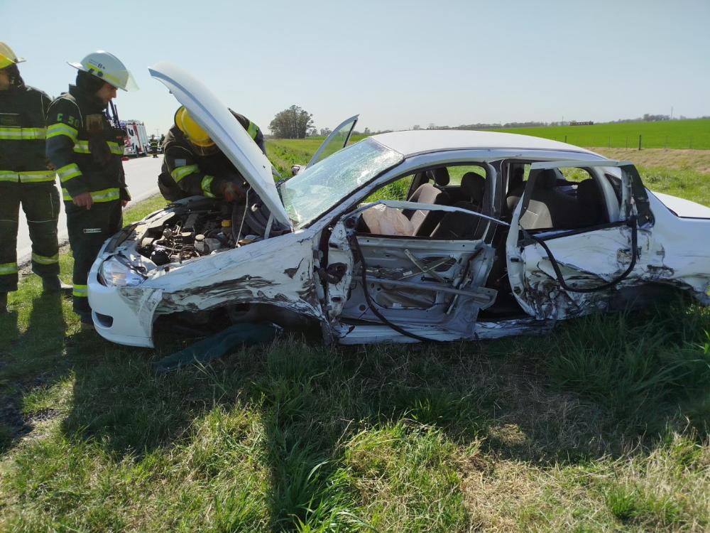 Siguen los accidentes en ruta 5: colisionaron dos vehículos y hay heridos