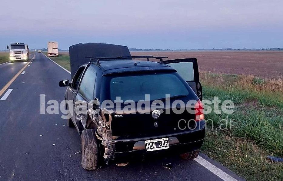 Un bragadense se accidentó tras chocar con un camión en ruta 5