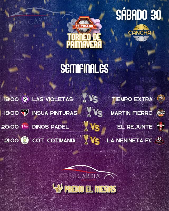 Se vienen las semifinales de "El Picado de Primavera"