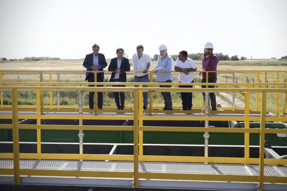 El delegado de O'Brien explicó cómo funciona la moderna planta depuradora de cloacas