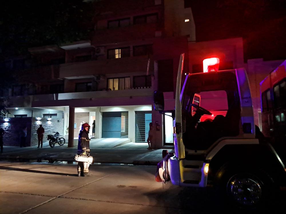 Susto por un principio de incendio en un edificio céntrico