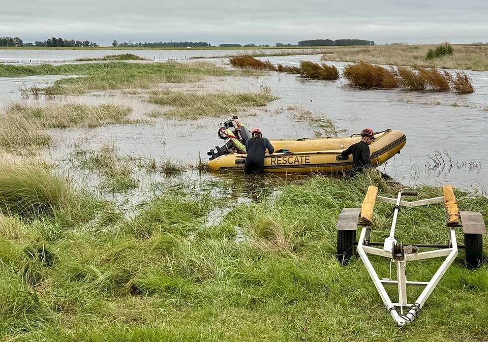 Encontraron el cuerpo del tercer hombre desaparecido en Bolívar tras el intenso temporal