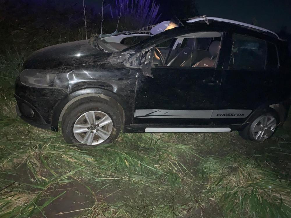Un bragadense despistó y volcó en ruta 46