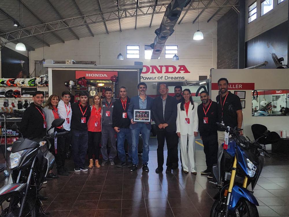 El presidente de Honda Motor Argentina, Keiji Inoue, en Bragado