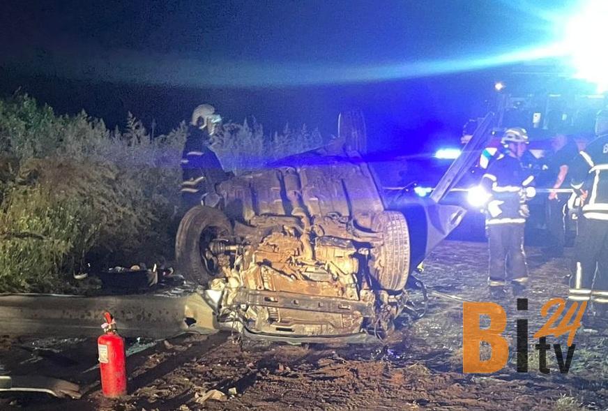 Accidente en Ruta 46: Un automovilista cayó desde un puente tras perder el control