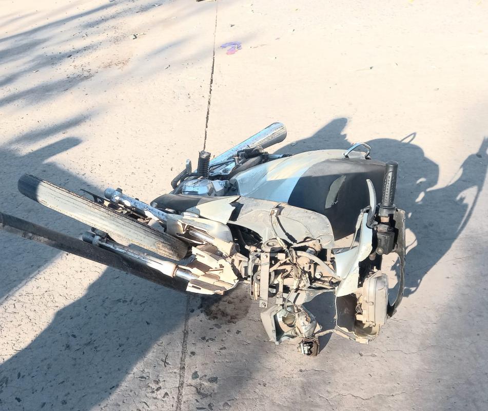 Un motociclista lesionado tras un choque en 12 de octubre y Rauch